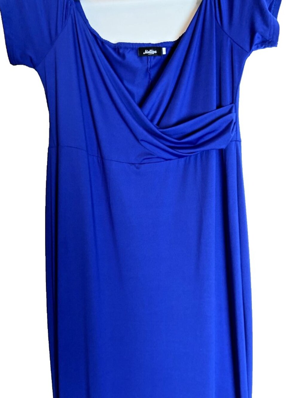 Molliya Womens Maxi Dress Full-Length Gown Party Wedding XL Royal Blue Stretch
